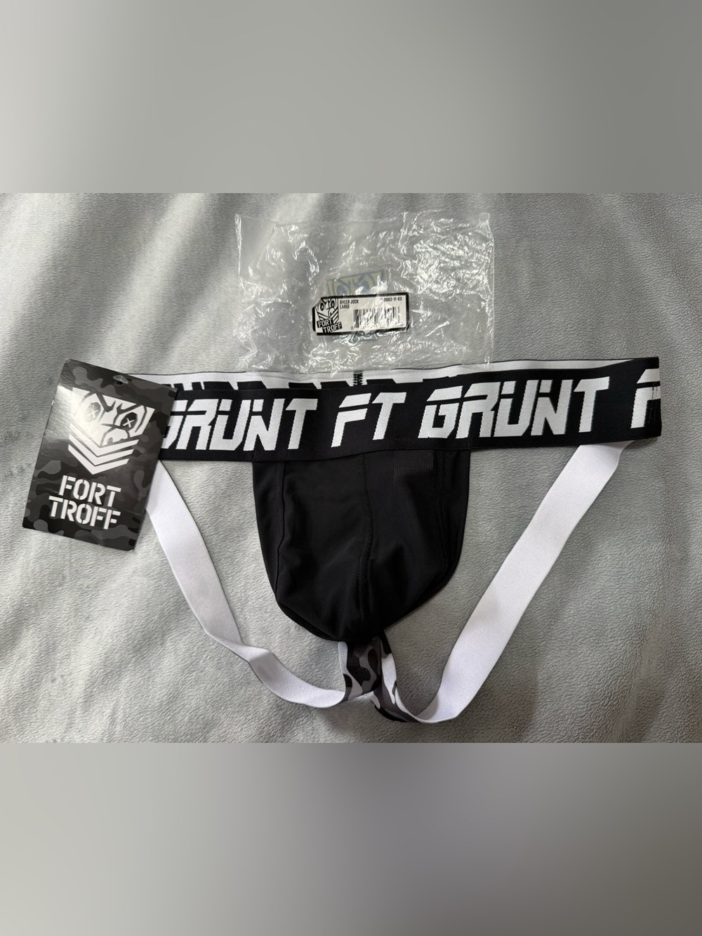 Fort Troff Grunt Jockstrap. Sheer Black Large NWT